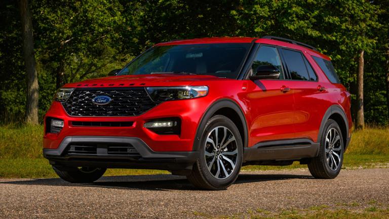 2022 Ford Explorer Front Left in Red